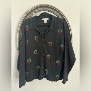 Victoria Jones Wreath Cardigan‎